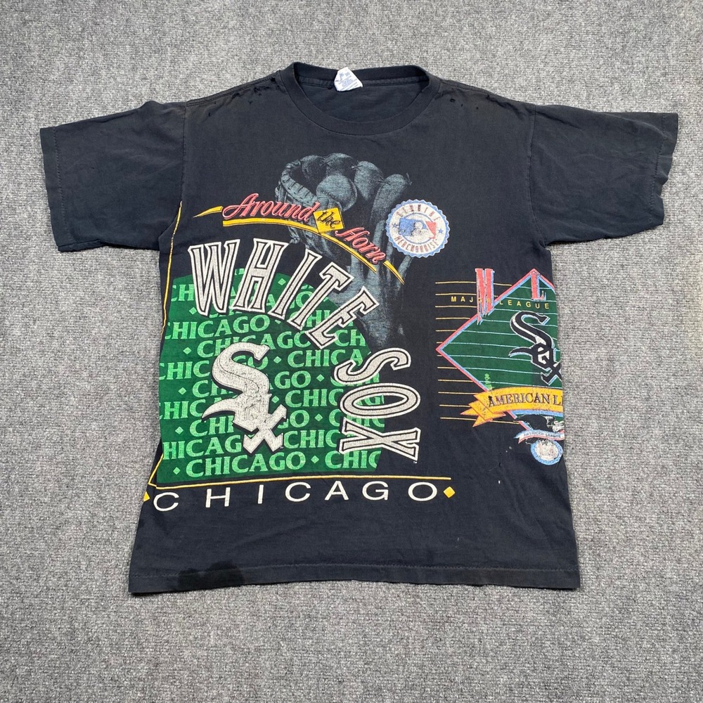 Vintage Chicago White Sox‎ Graphic T Shirt Salem Sportswear Men's Large